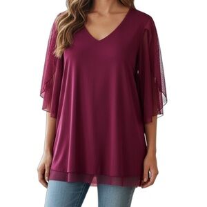 Cestyle Women's Size XL Pink Top